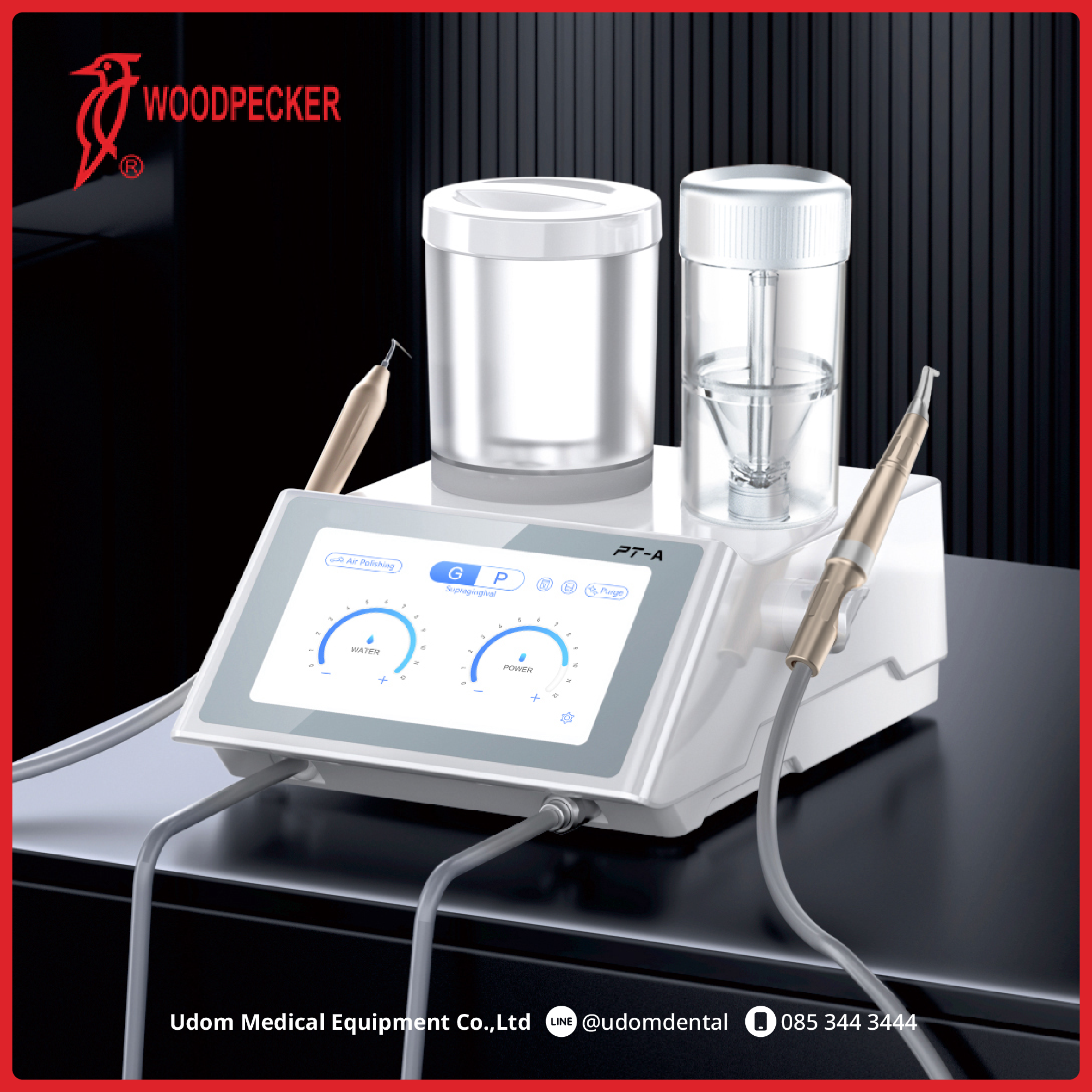 Dental Quick Disconnect For Cavitron Scaler - Original Woodpecker Air/Water Male Fitting, 1 Piece